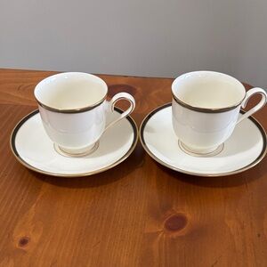 Lenox Urban Lights Coffee cups and saucer (2)